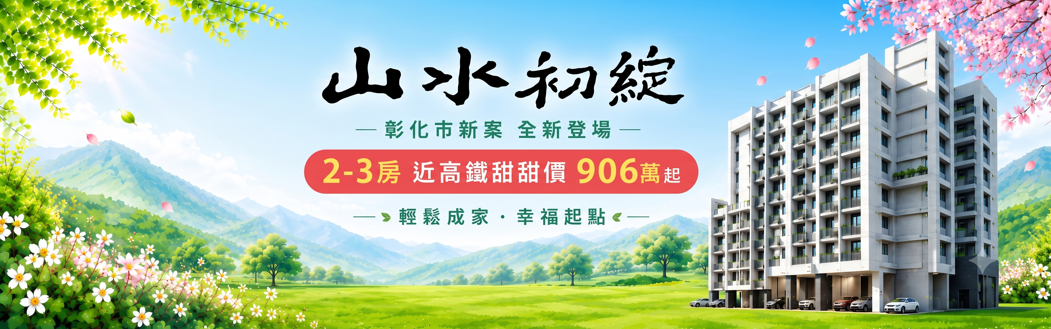 山水初綻
